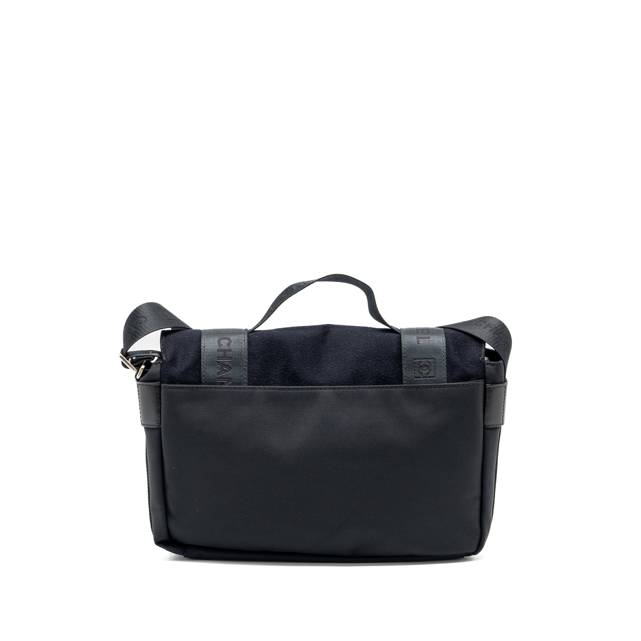 VINTAGE MESSENGER SHOULDER BAG FELT/CANVAS BLACK SHW