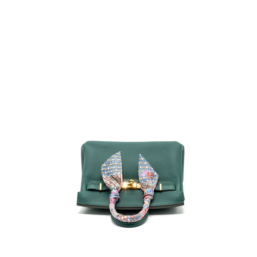 HERMES BIRKIN 25 TOGO Z6 MALACHITE GHW