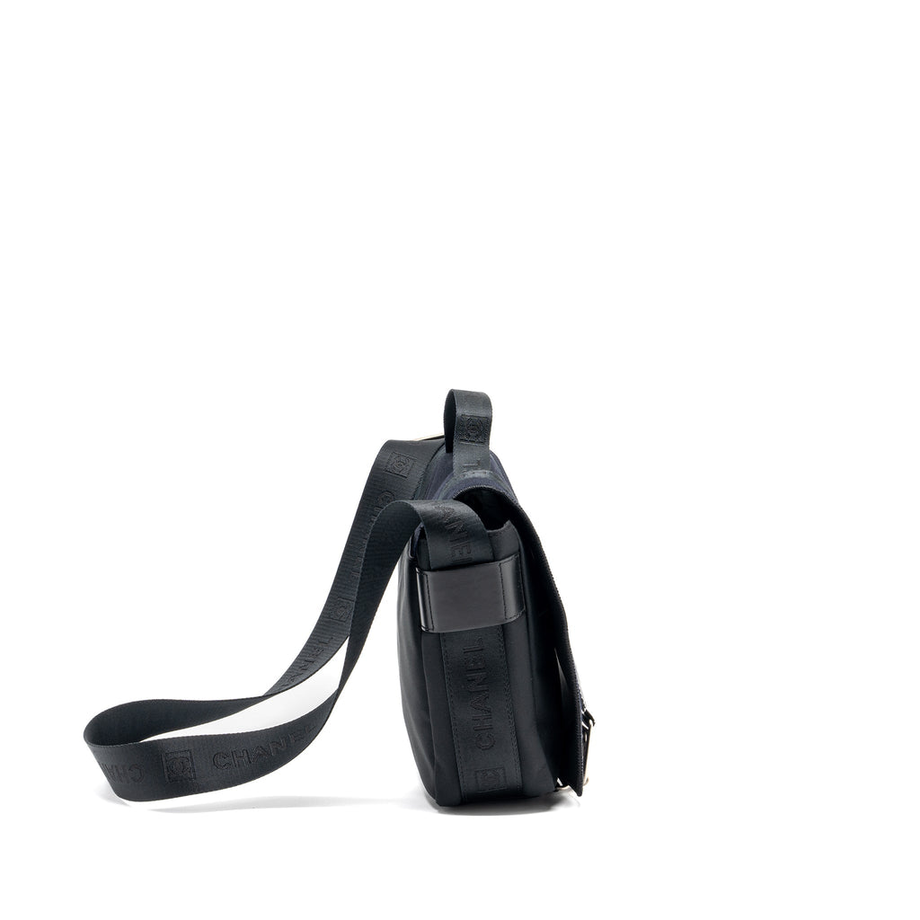 VINTAGE MESSENGER SHOULDER BAG FELT/CANVAS BLACK SHW