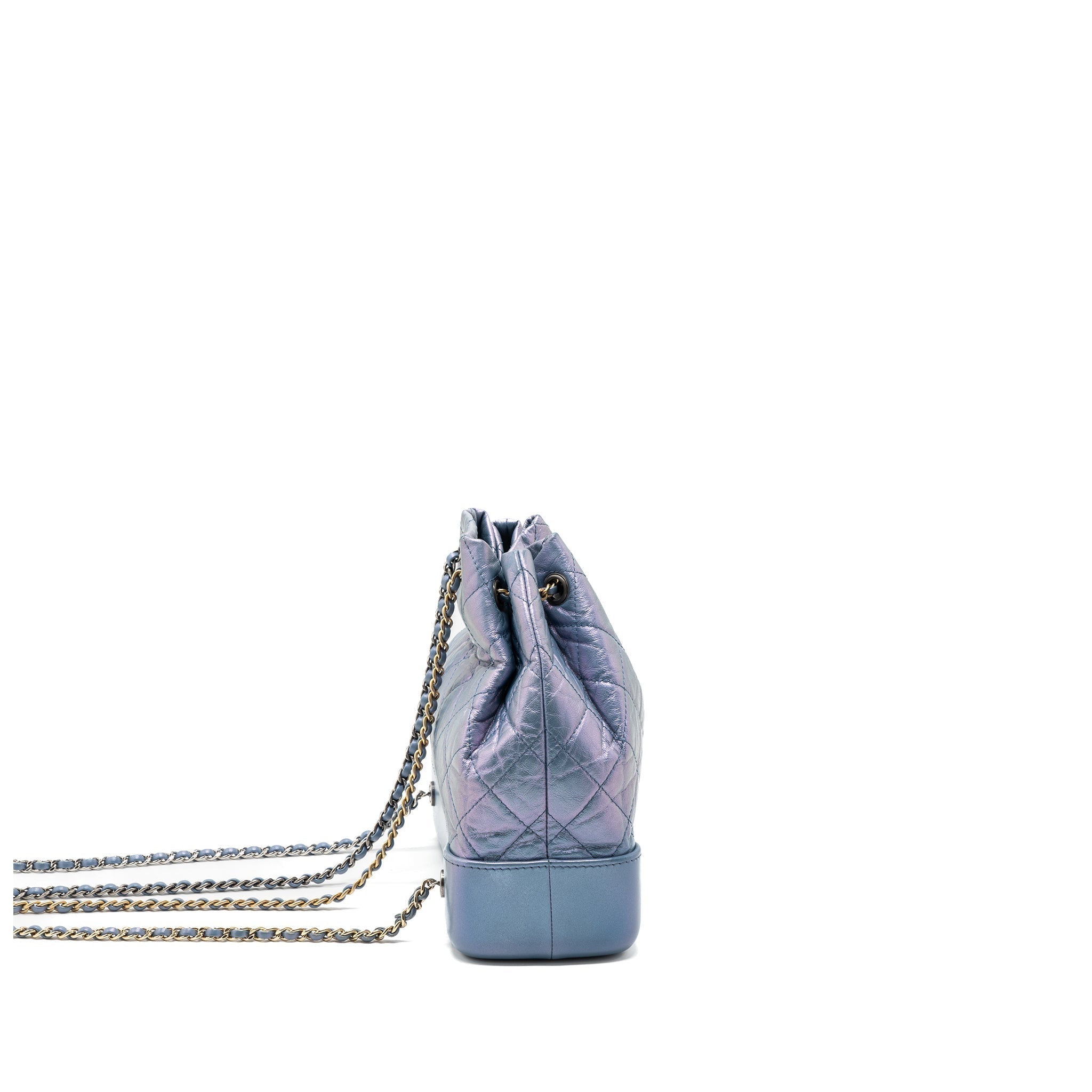 SMALL GABRIELLE BACKPACK CALFSKIN IRIDESCENT PURPLE MULTICOLOUR HARDWARE