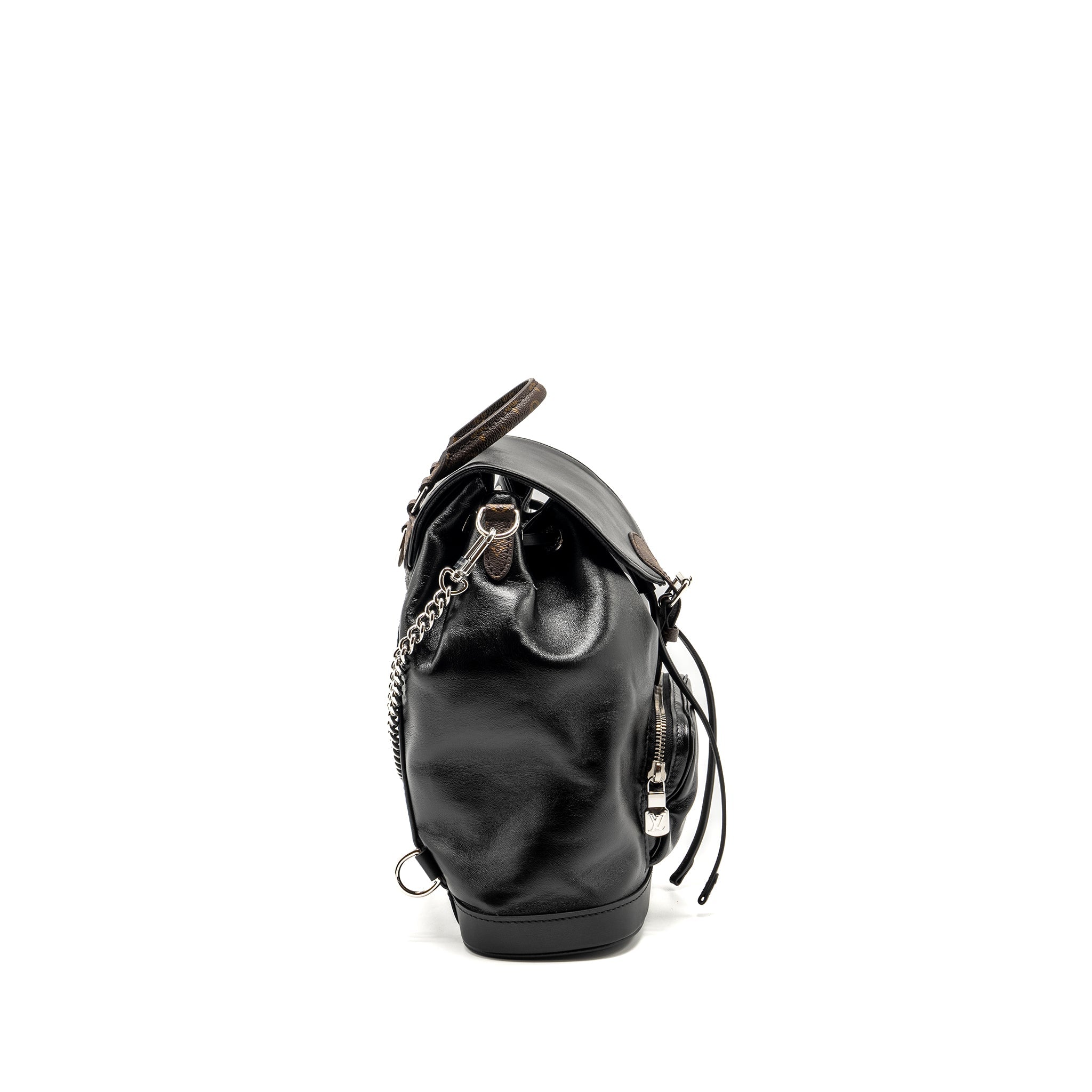 MONTSOURIS BACKPACK PM LAMBSKIN BLACK SHW