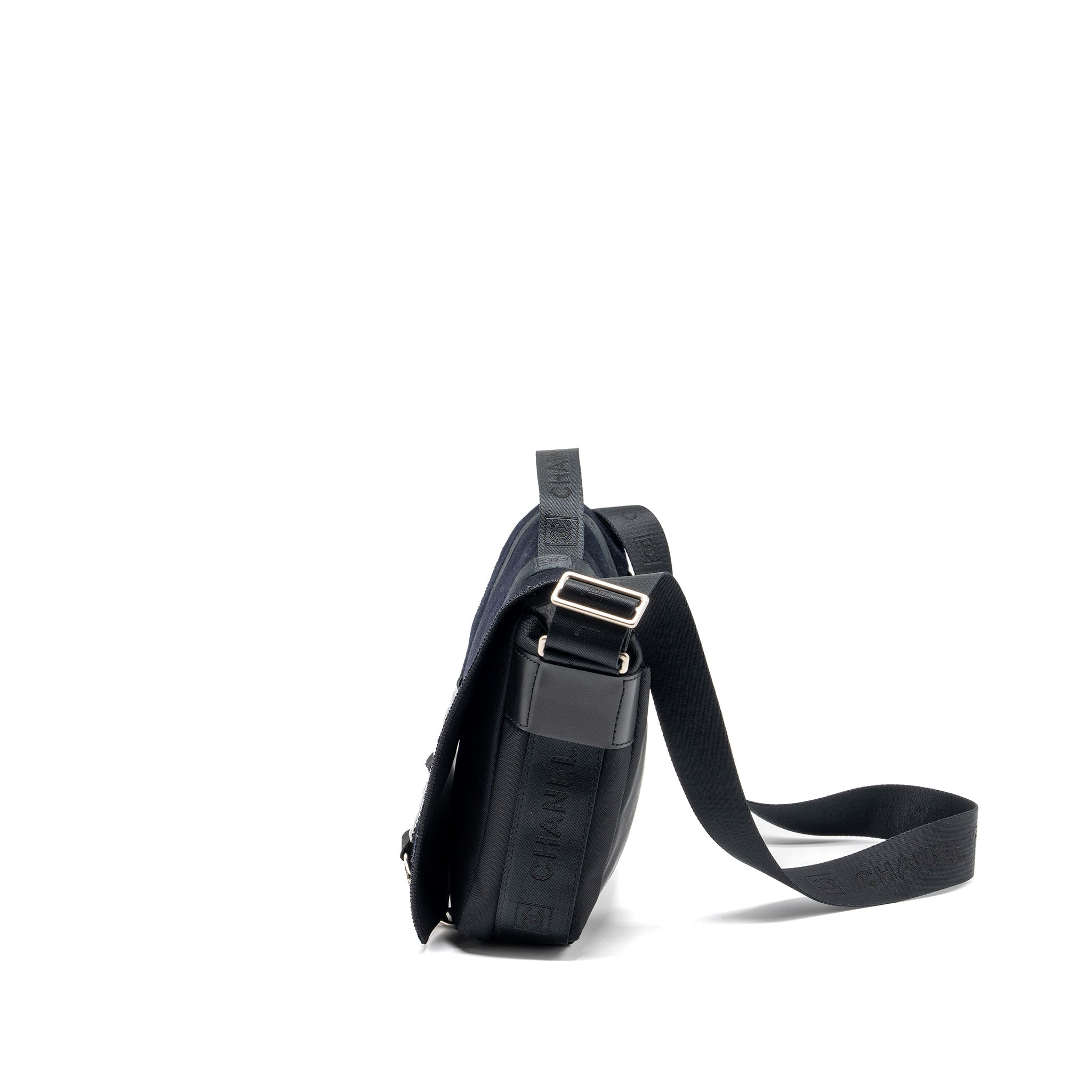 VINTAGE MESSENGER SHOULDER BAG FELT/CANVAS BLACK SHW