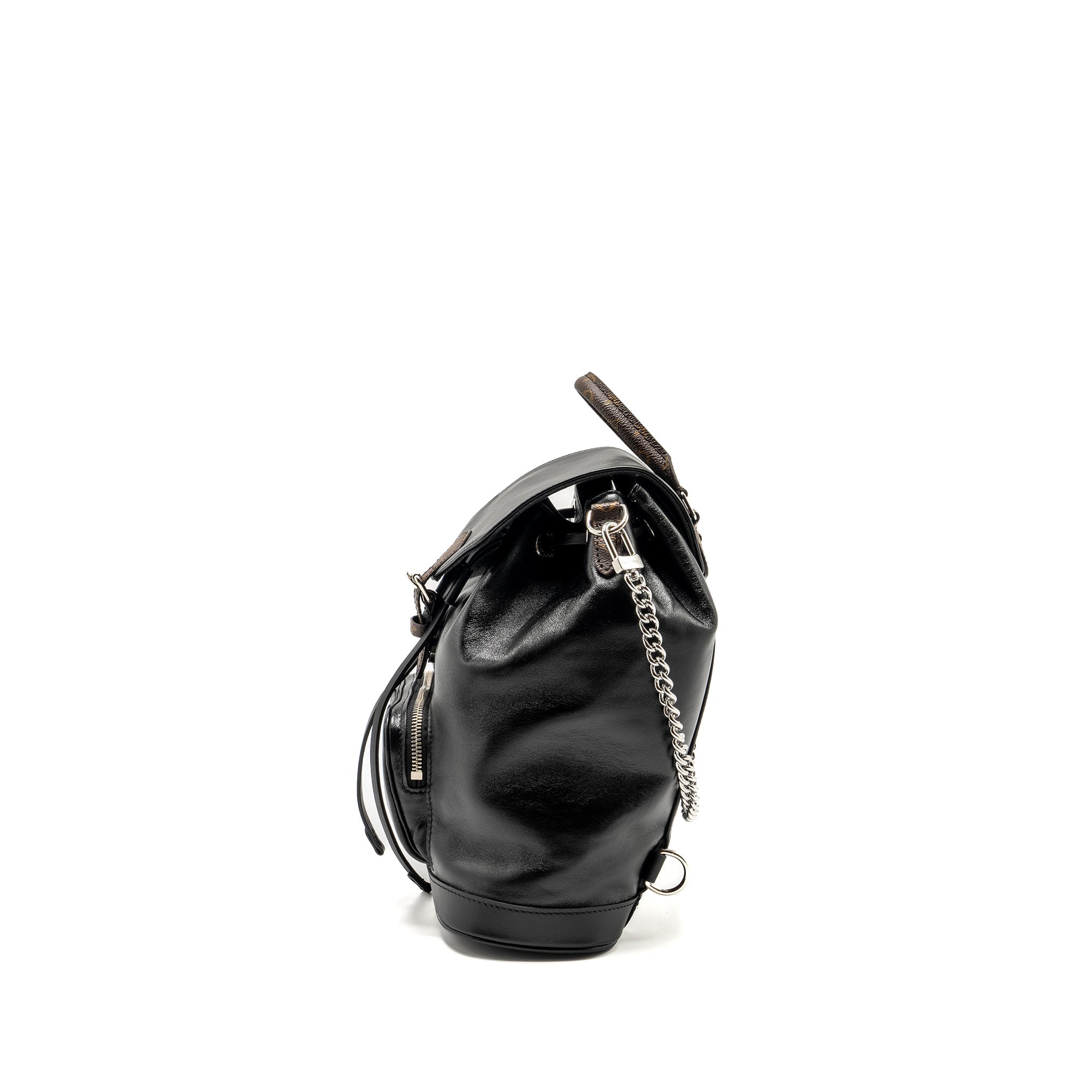MONTSOURIS BACKPACK PM LAMBSKIN BLACK SHW