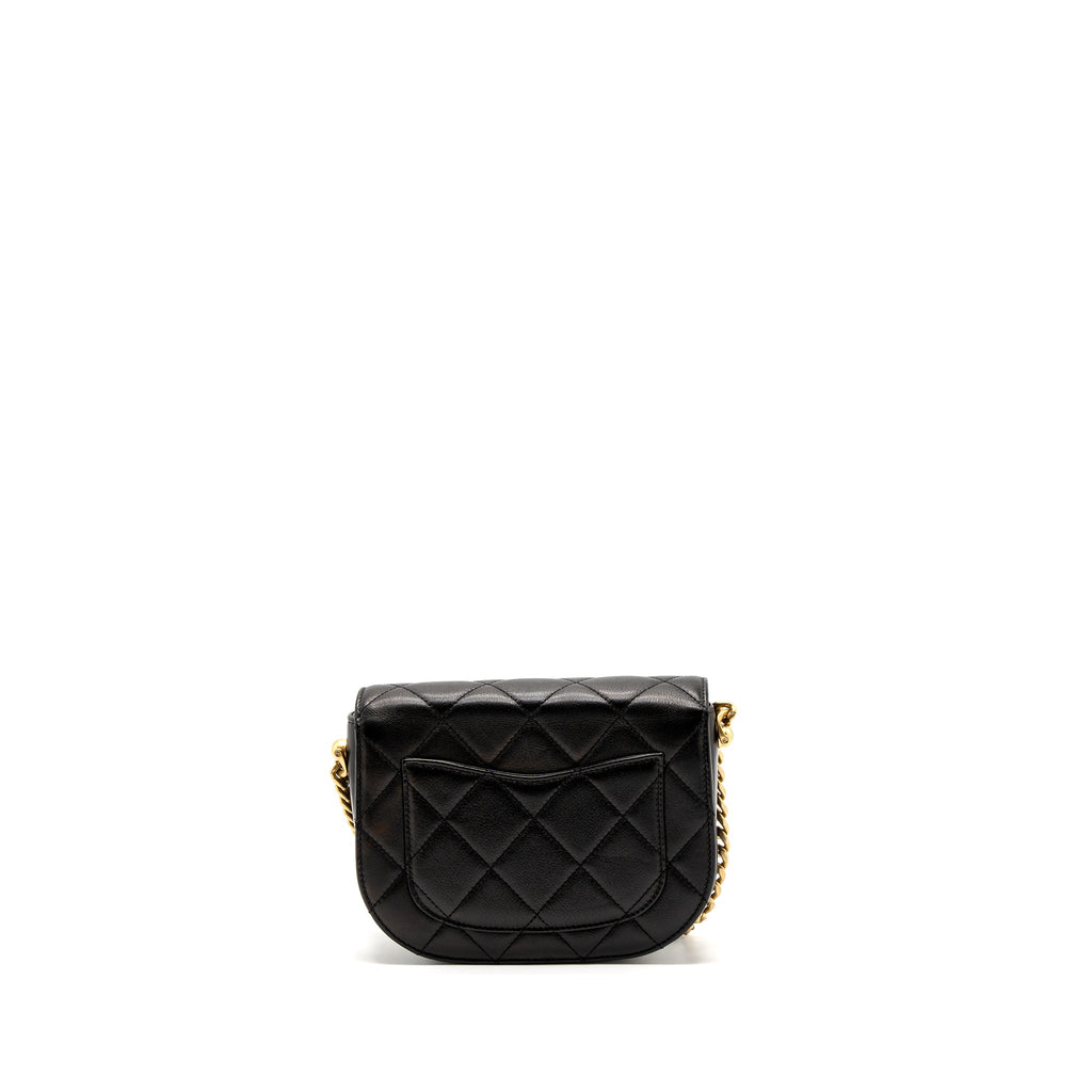 MESSENGER BAG CALFSKIN BLACK GHW