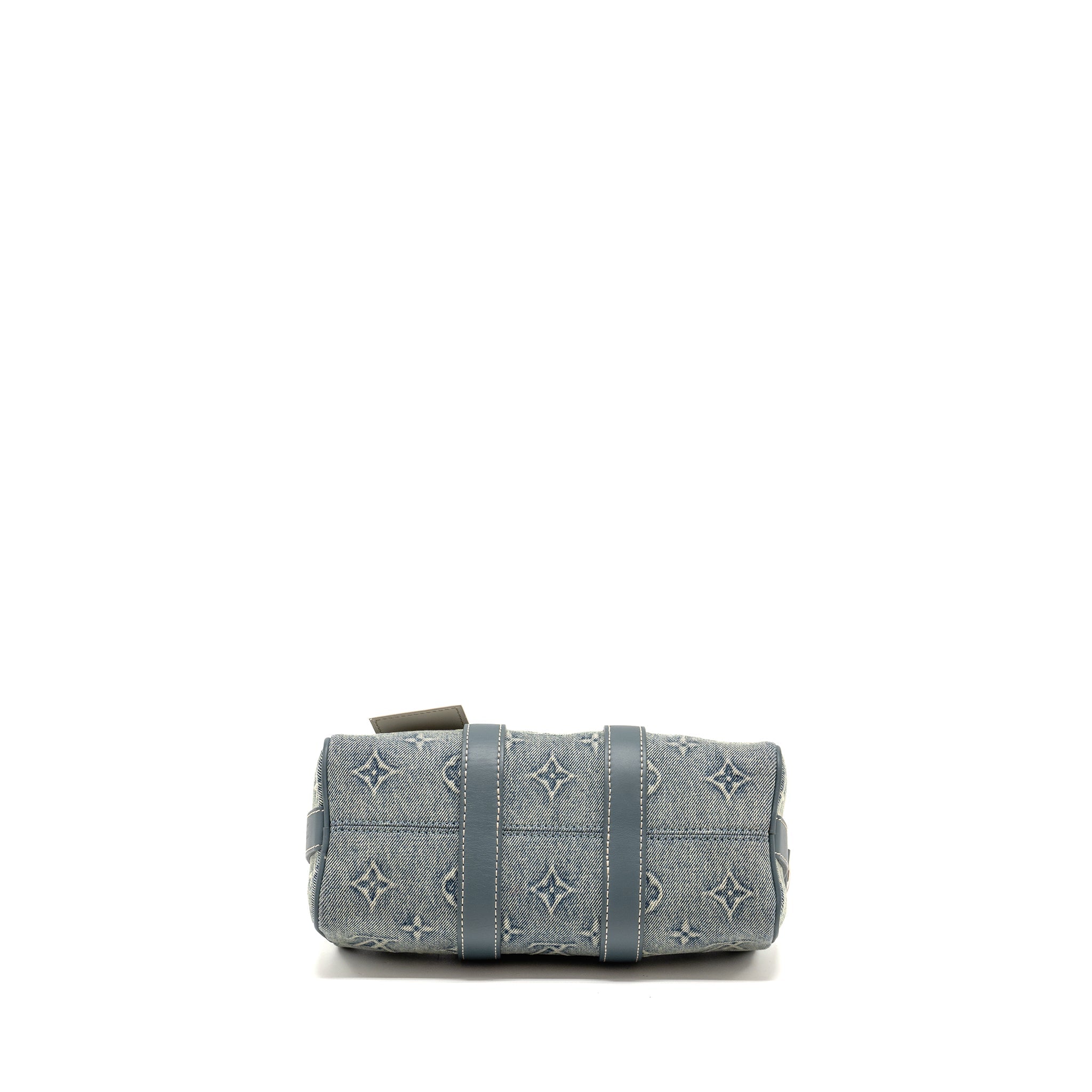 KEEPALL BANDOULIERE 25 WASHED DENIM CANVAS BLUE SHW