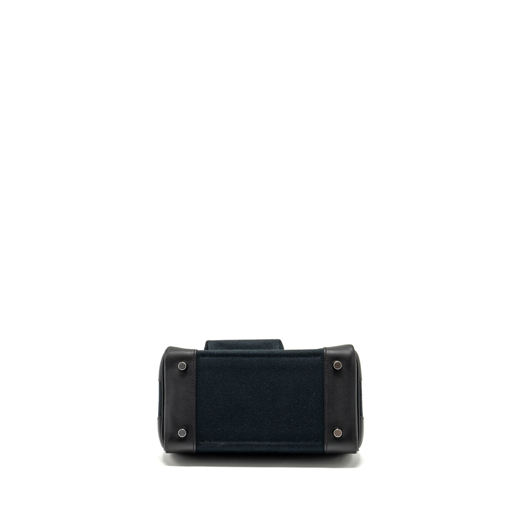 HERMES BIRKIN 25 CARGO CANVAS TOILE GEOLAND / SWIFT BLACK SHW