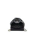 SMALL GABRIELLE BACKPACK AGED CALFSKIN BLACK MULTICOLOR HARDWARE