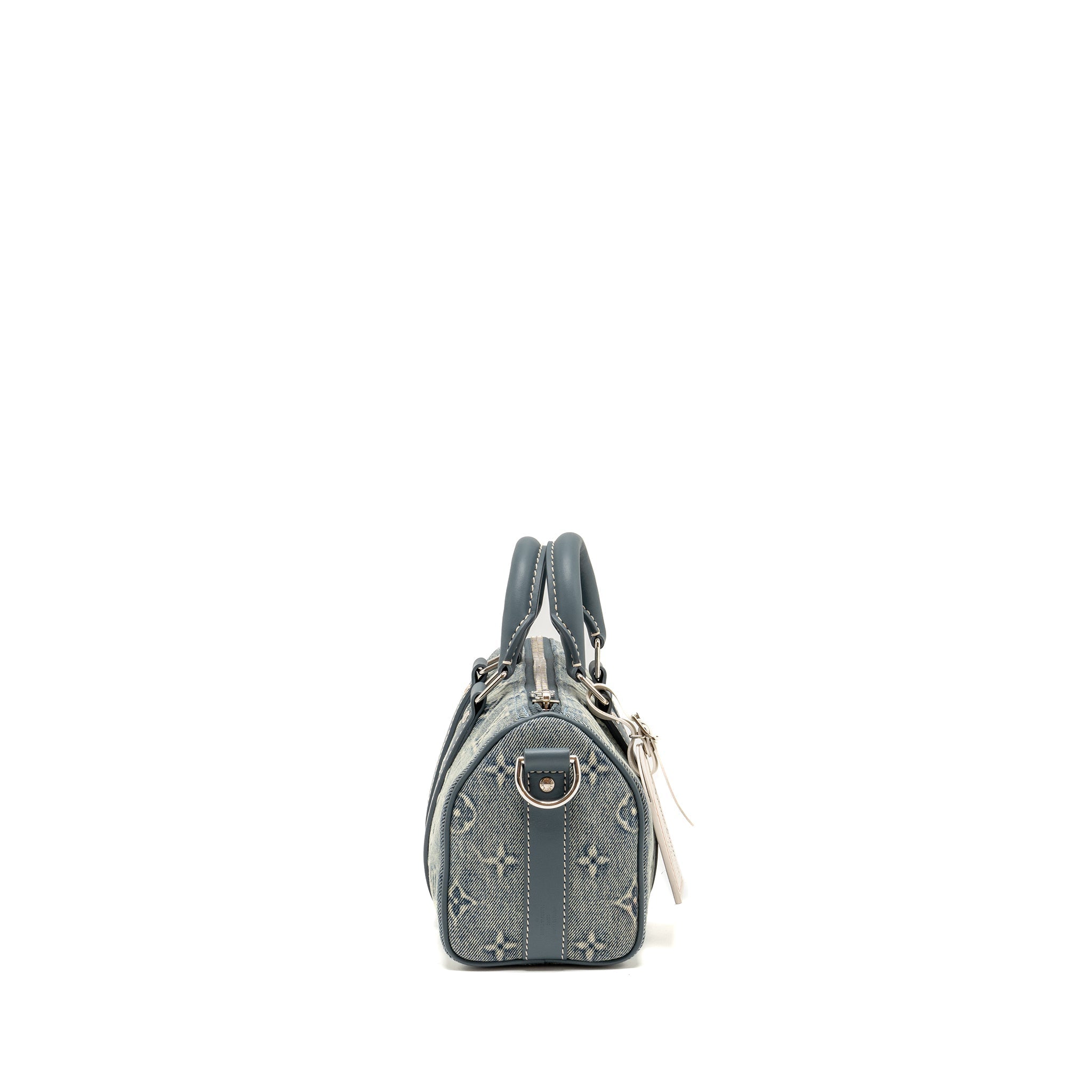 KEEPALL BANDOULIERE 25 WASHED DENIM CANVAS BLUE SHW