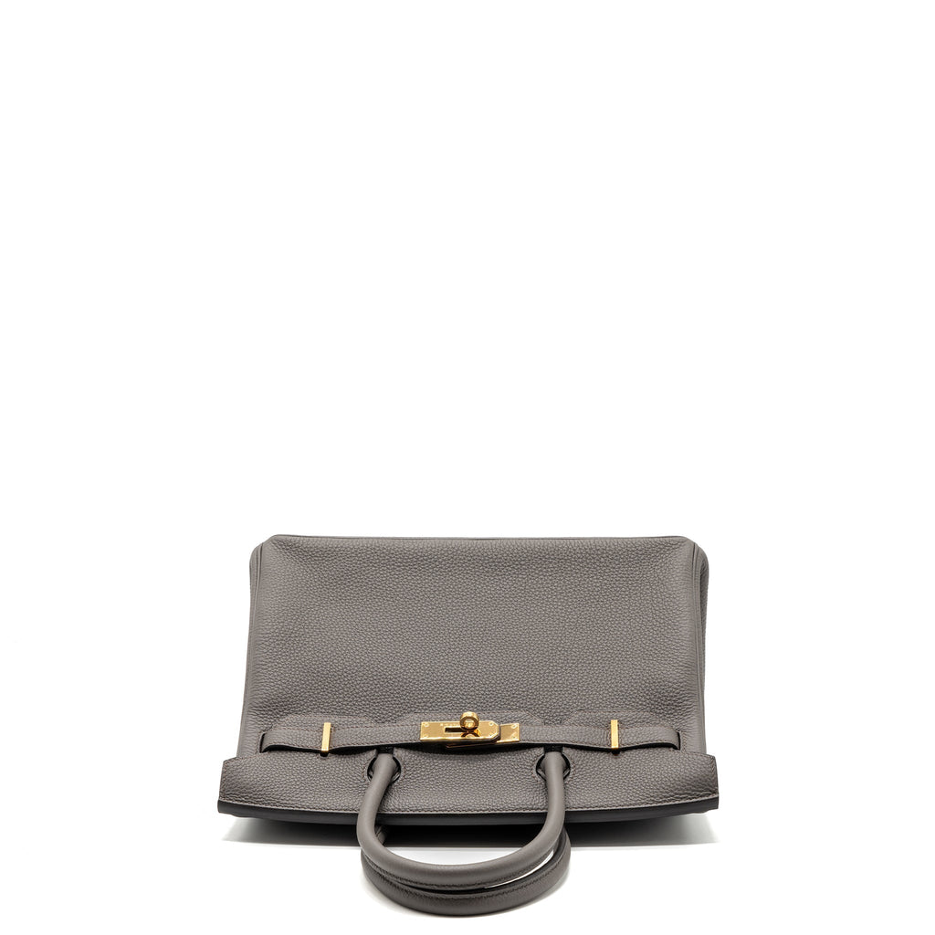 HERMES BIRKIN 30 TOGO GRIS ETAIN RGHW