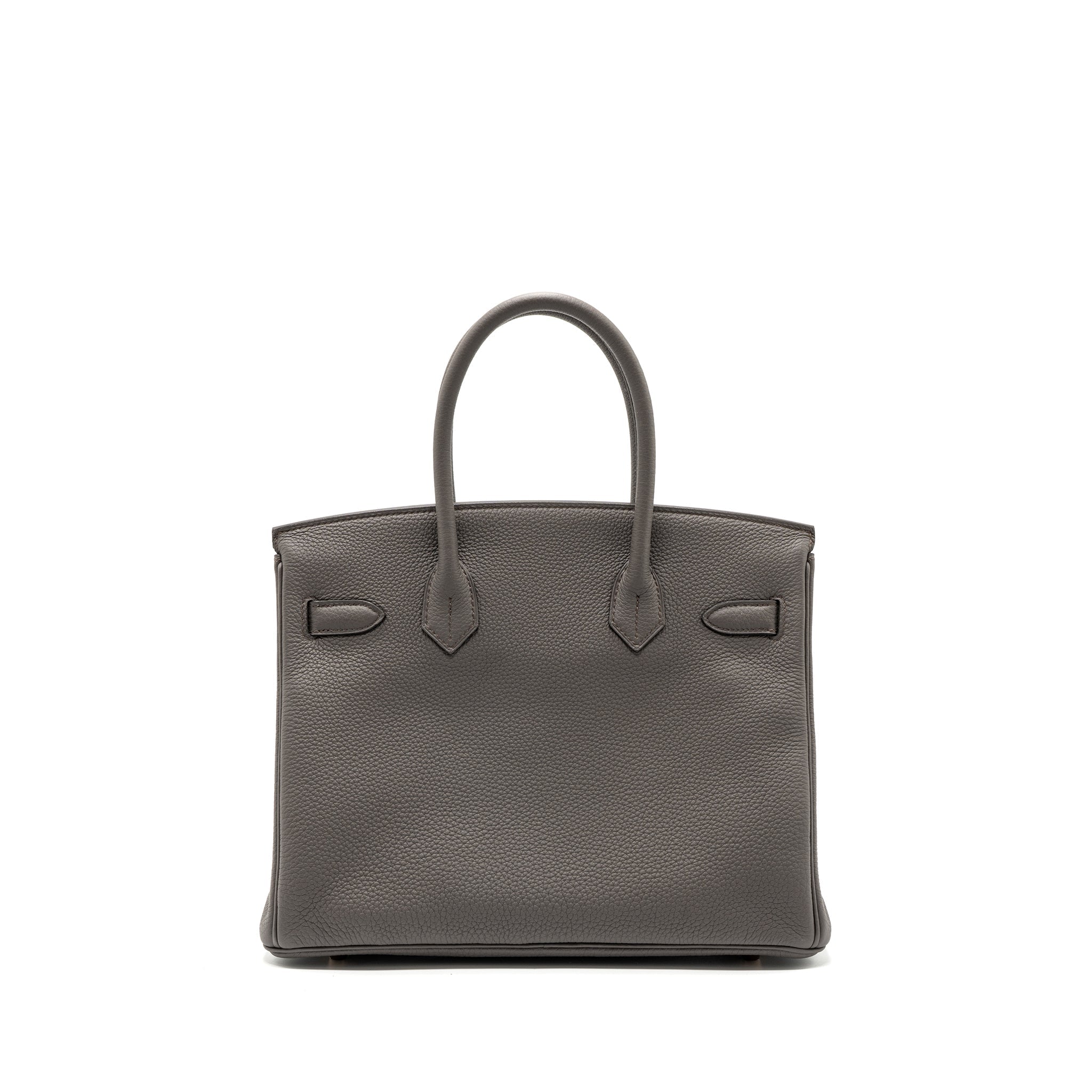HERMES BIRKIN 30 TOGO GRIS ETAIN RGHW