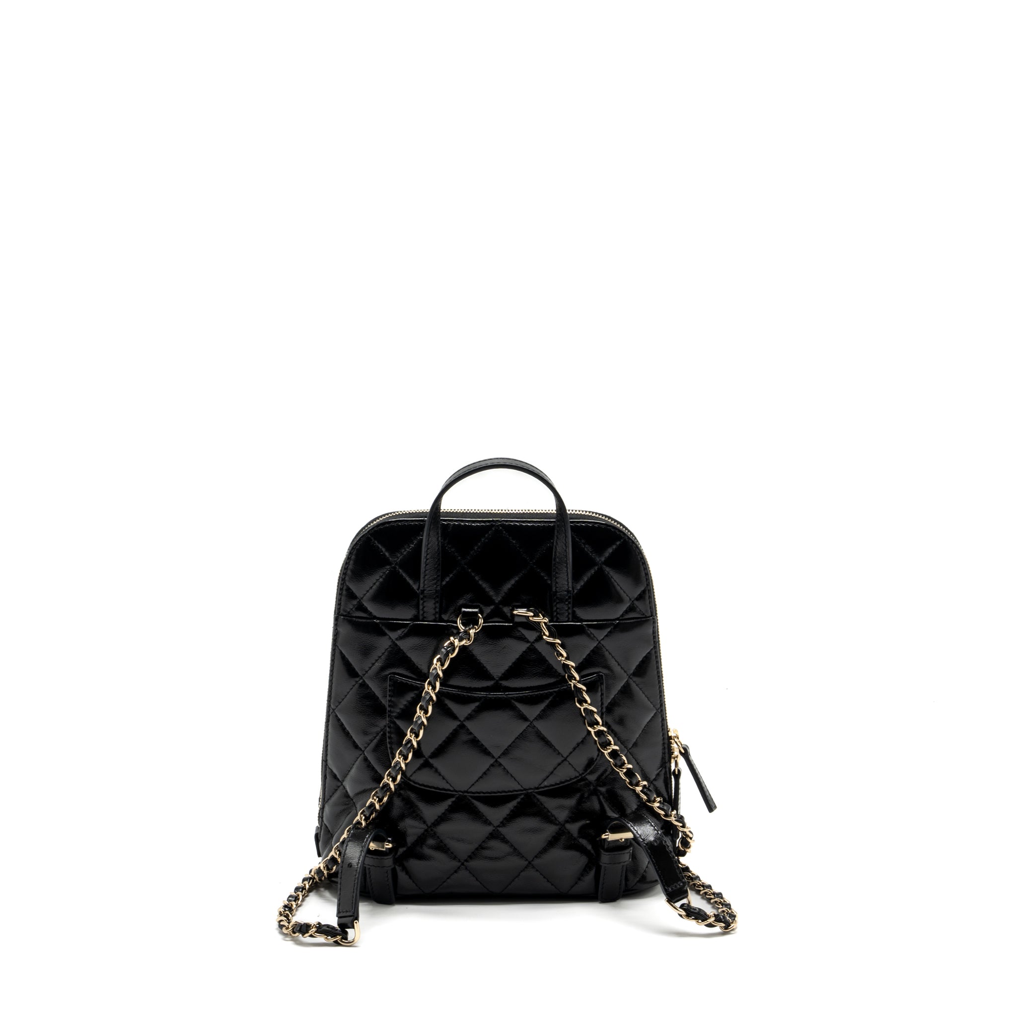 22A MINI BACKPACK PATENT BLACK LGHW (MICROCHIP)