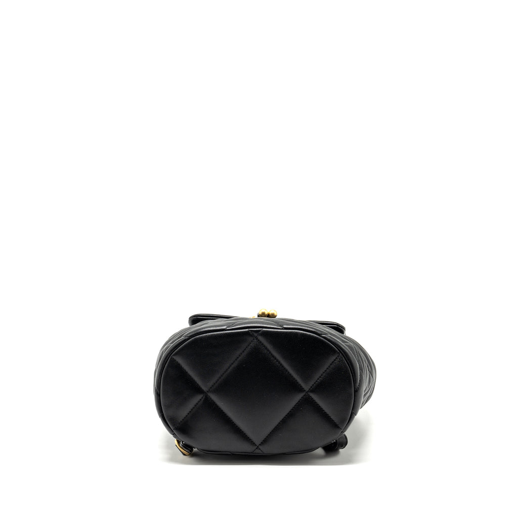 24C 19 BACKPACK SHINY LAMBSKIN BLACK MULTICOLOUR HARDWARE(MICROCHIP)