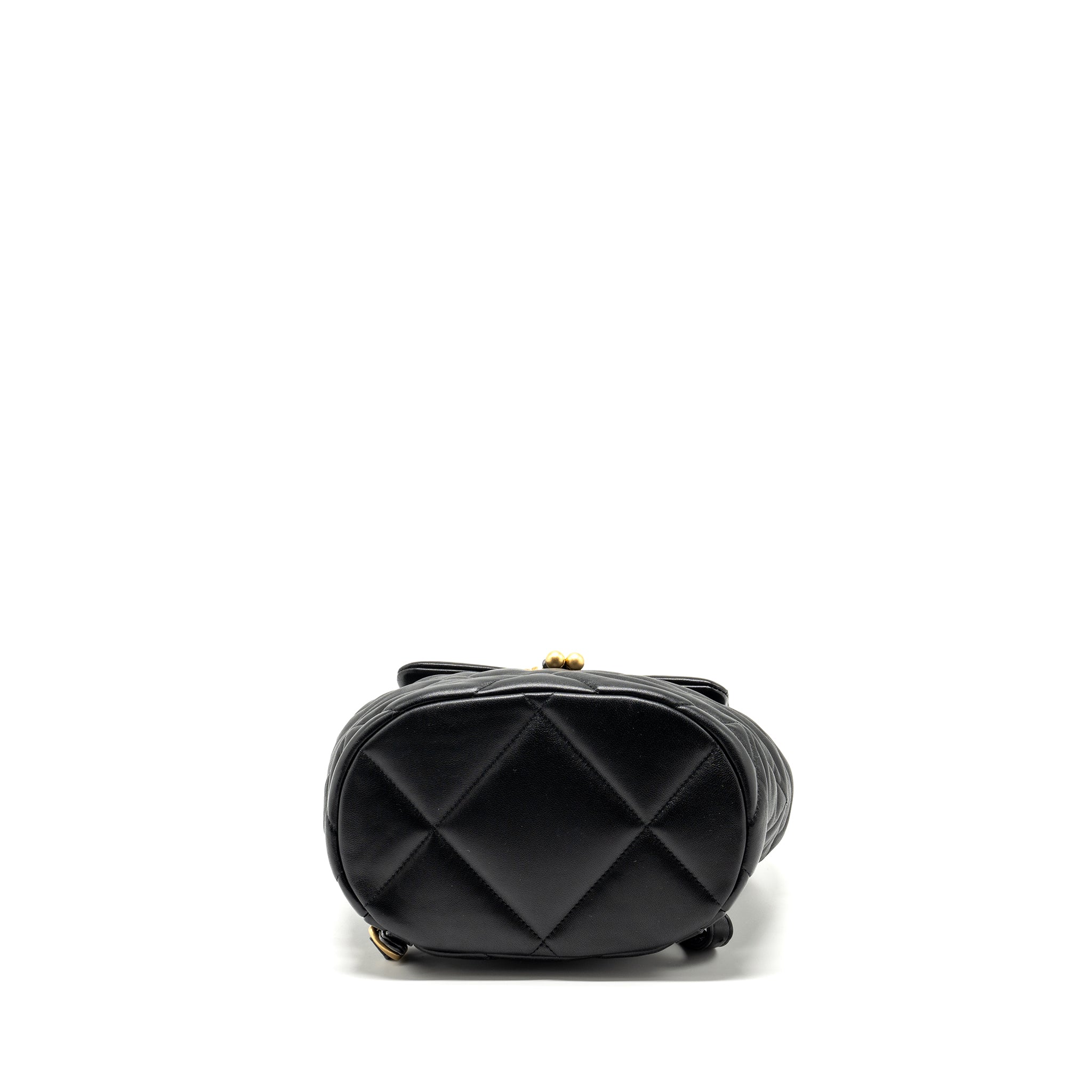 24C 19 BACKPACK SHINY LAMBSKIN BLACK MULTICOLOUR HARDWARE(MICROCHIP)