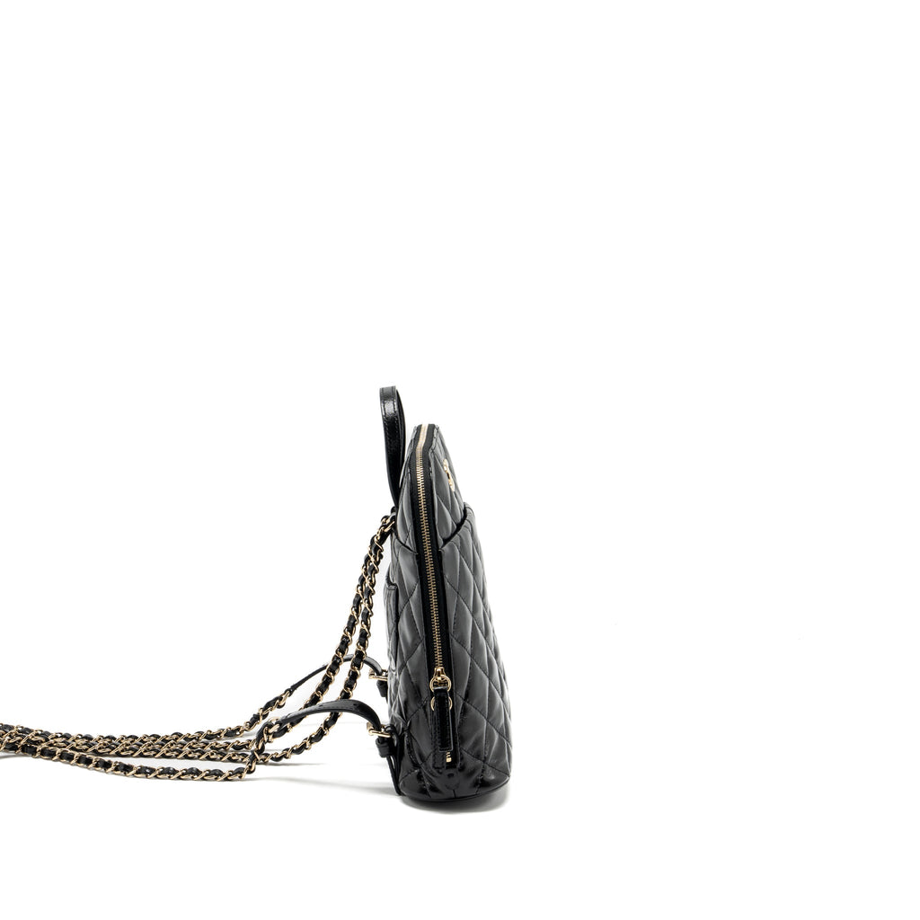 22A MINI BACKPACK PATENT BLACK LGHW (MICROCHIP)