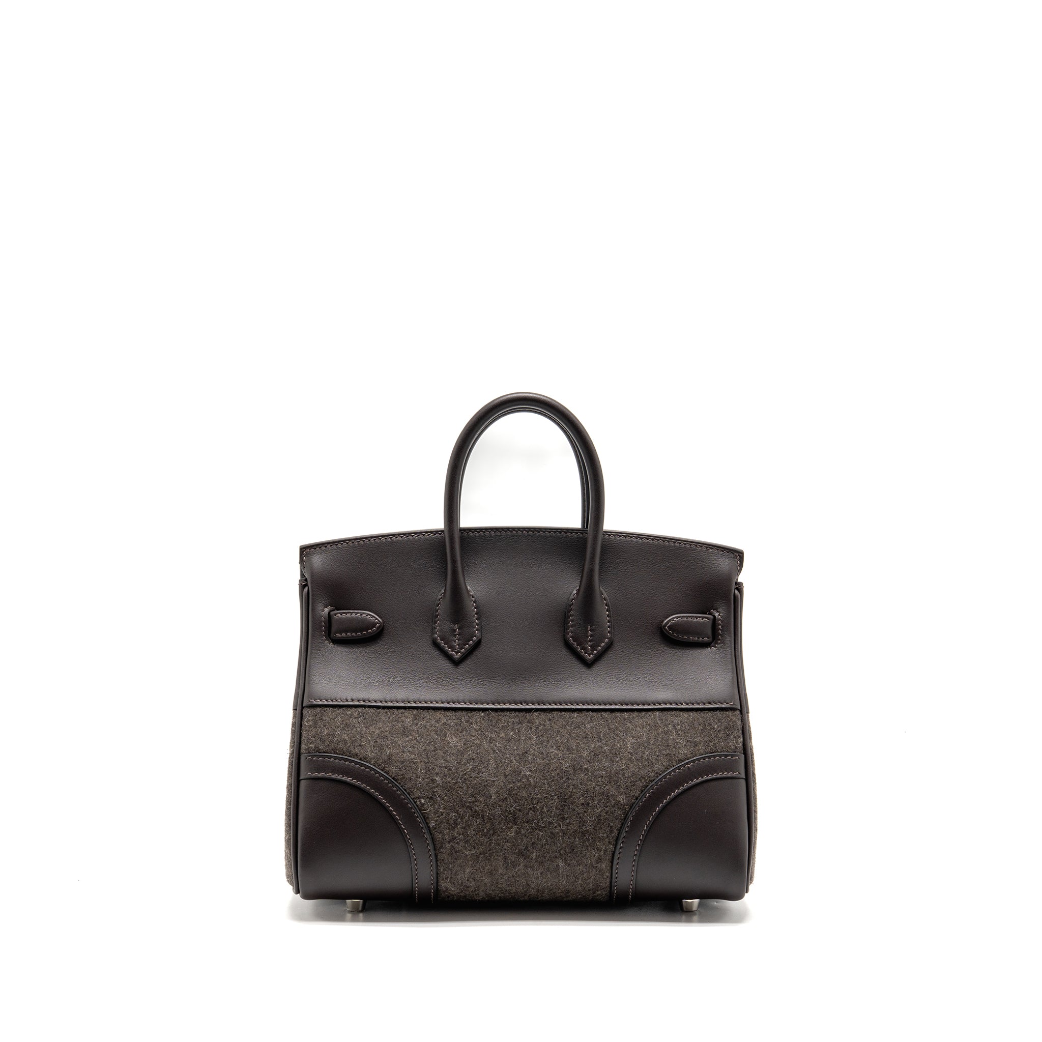 HERMES BIRKIN 25 GO TEAM SWIFT EBENE/BLACK/CHOCOLATE SHW