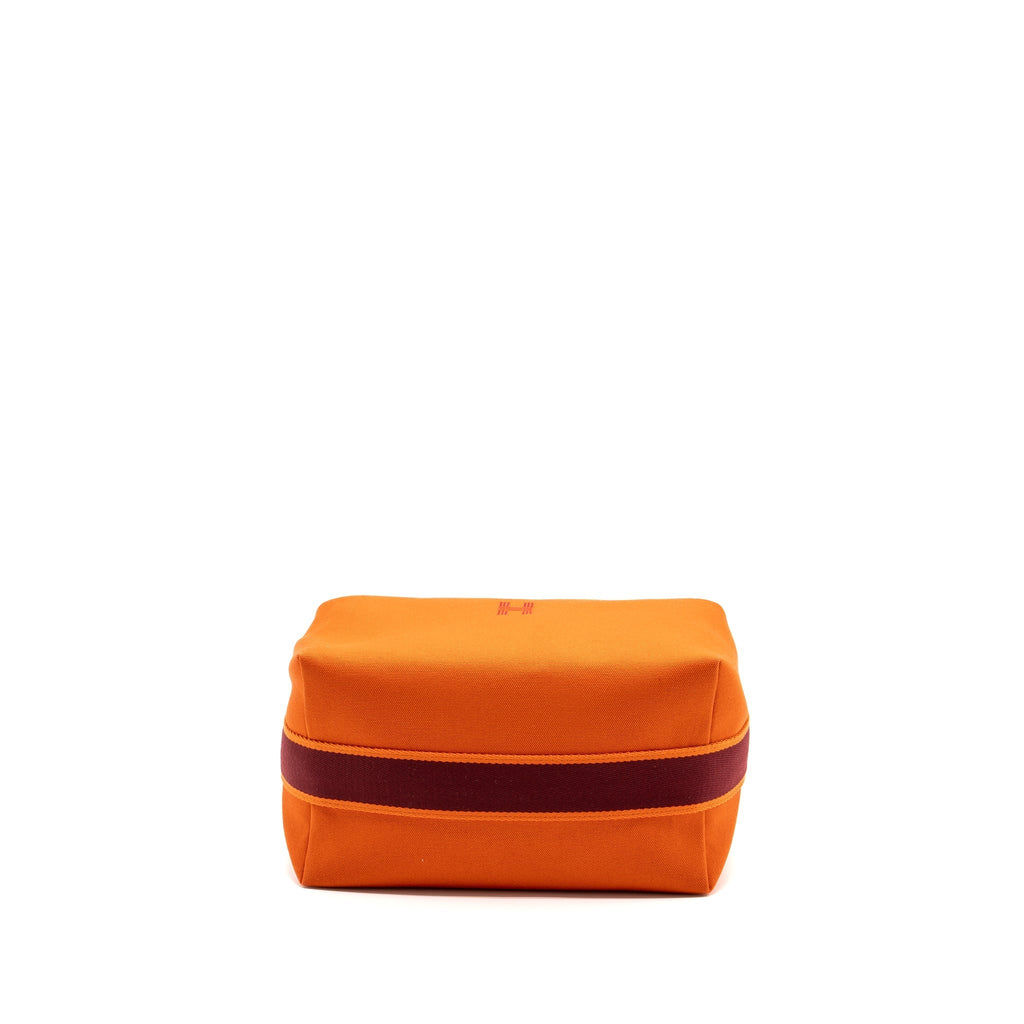 TROUSSE DE TOILETTE BRIDE A BRAC TRAVEL POUCH CANVAS ORANGE SHW