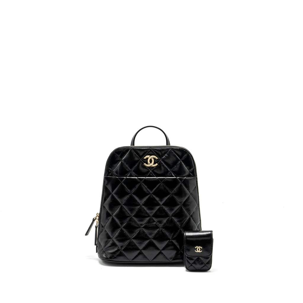 22A MINI BACKPACK PATENT BLACK LGHW (MICROCHIP)
