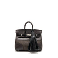 HERMES BIRKIN 25 GO TEAM SWIFT EBENE/BLACK/CHOCOLATE SHW