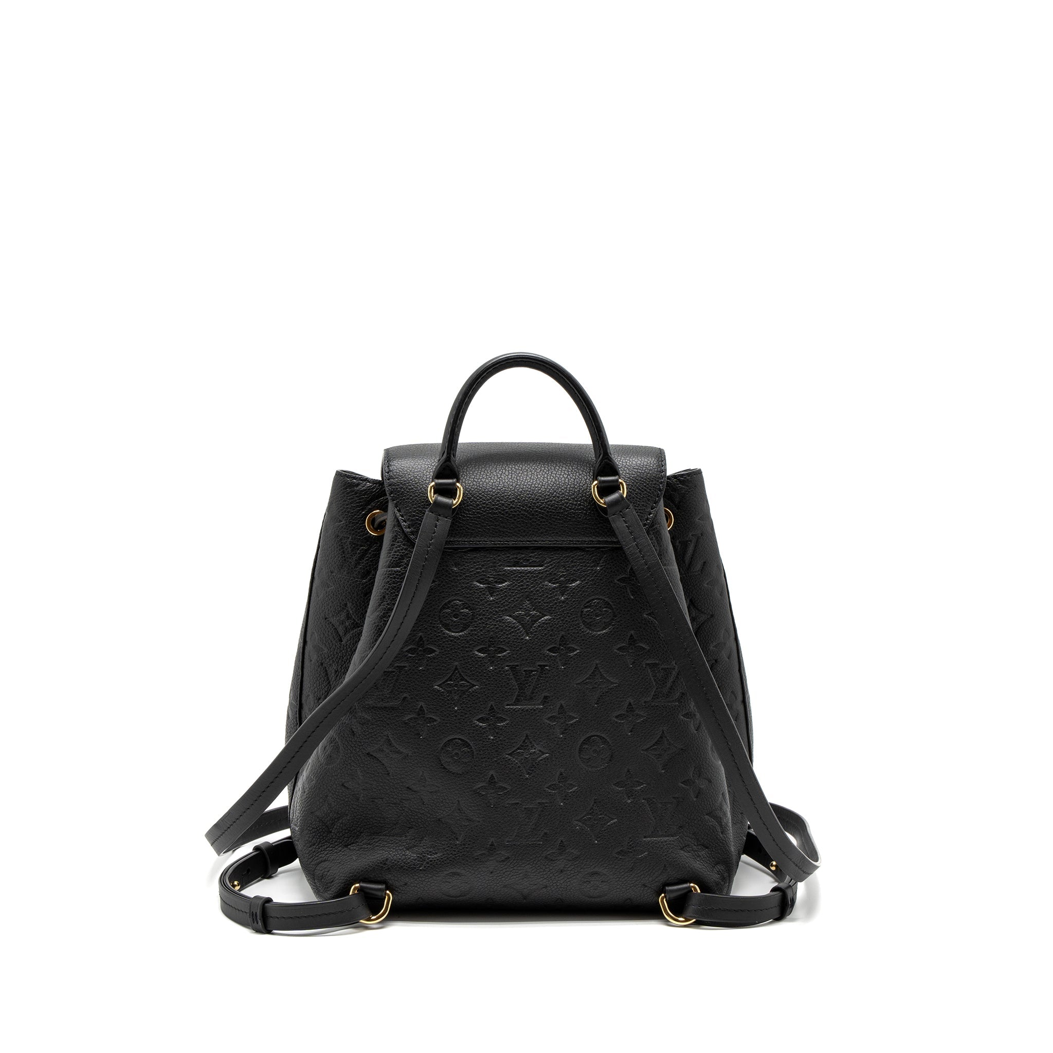 MONTSOURIS BACKPACK MONOGRAM EMPREINTE BLACK GHW (NEW VERSION)