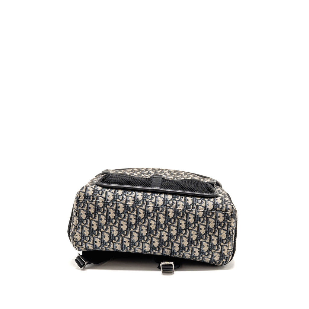 MEN’S BACKPACK DIOR OBLIQUE CANVAS / CALFSKIN BLUE / BLACK SHW