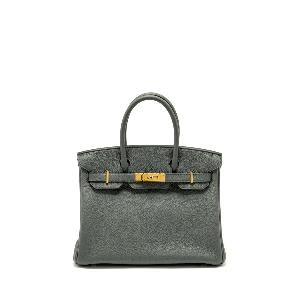HERMES BIRKIN 30 TOGO VERT AMANDE GHW