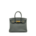 HERMES BIRKIN 30 TOGO VERT AMANDE GHW