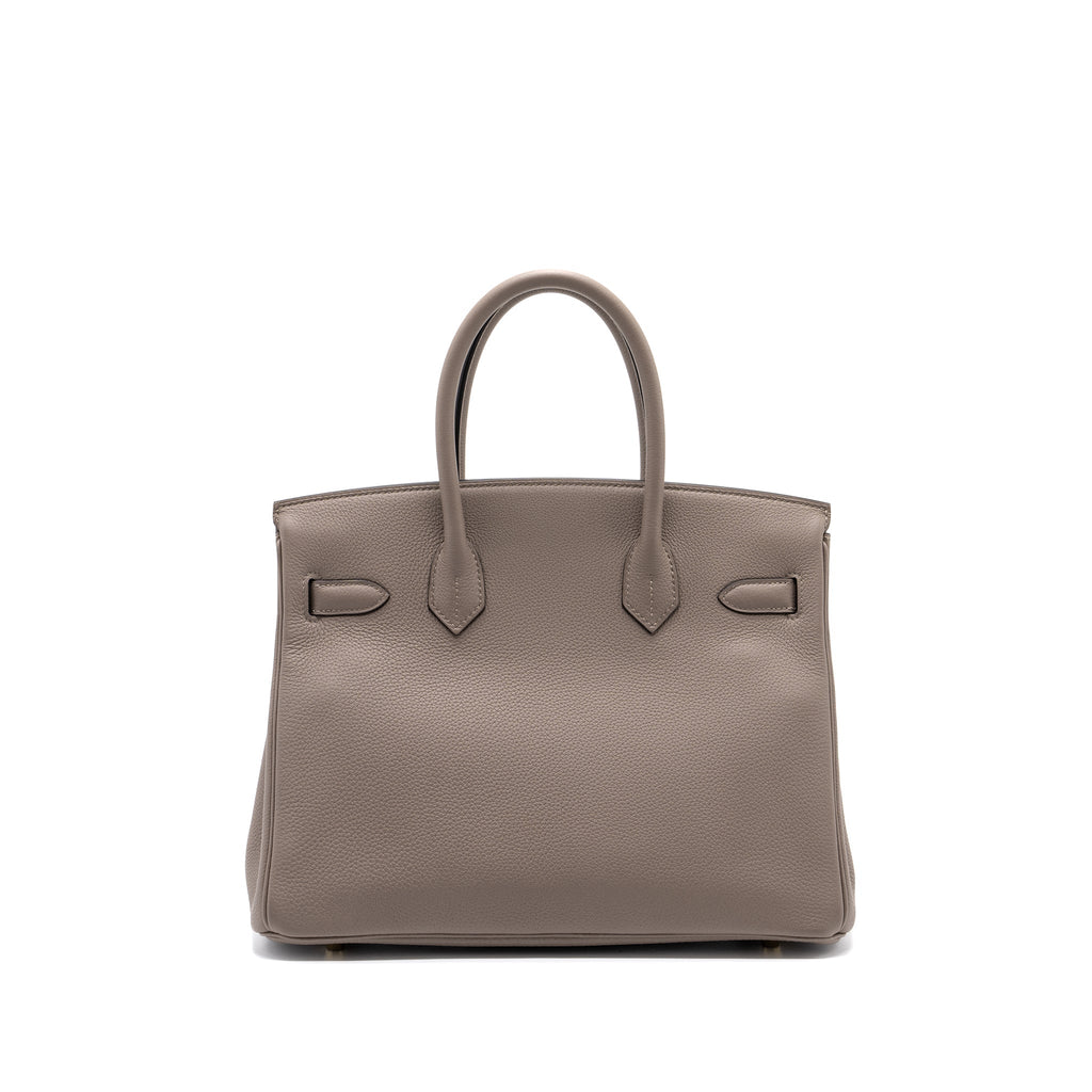 HERMES BIRKIN 30 TOGO GRIS ASPHALT GHW