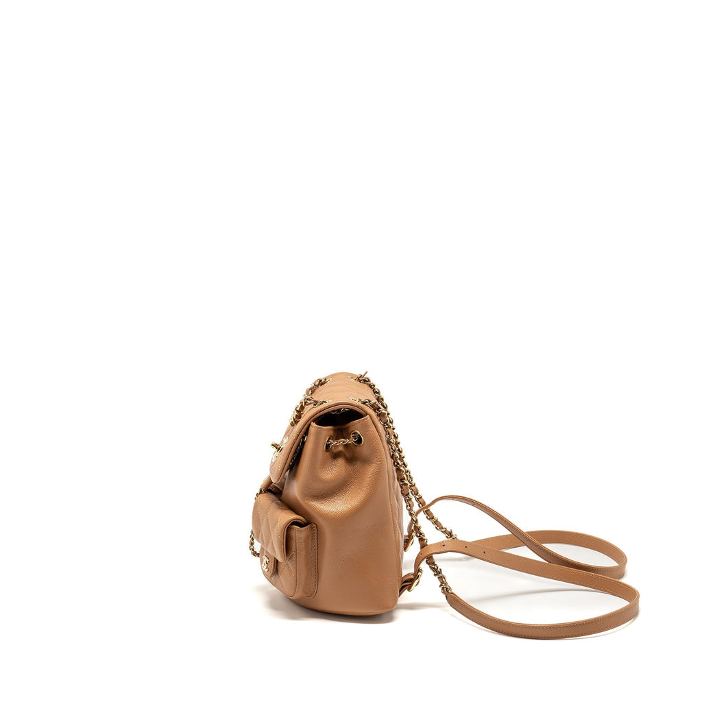 TRIPLE PACK BACKPACK CAVIAR CARAMEL LGHW (MICROCHIP)