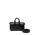 KEEPALL XS MONOGRAM SEAL COWHIDE LEATHER SO BLACK