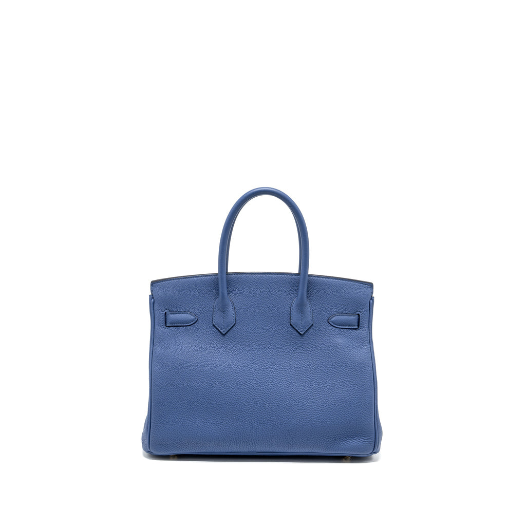 HERMES BIRKIN 30 TOGO BLUE BRIGHTON GHW