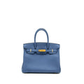 HERMES BIRKIN 30 TOGO BLUE BRIGHTON GHW