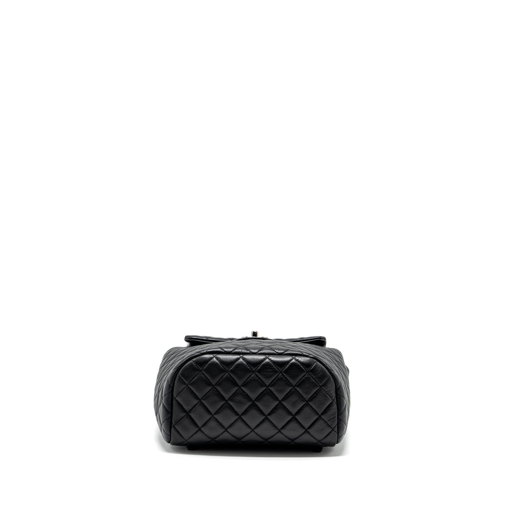 SMALL URBAN SPIRIT BACKPACK LAMBSKIN BLACK WITH BLACK HARDWARE