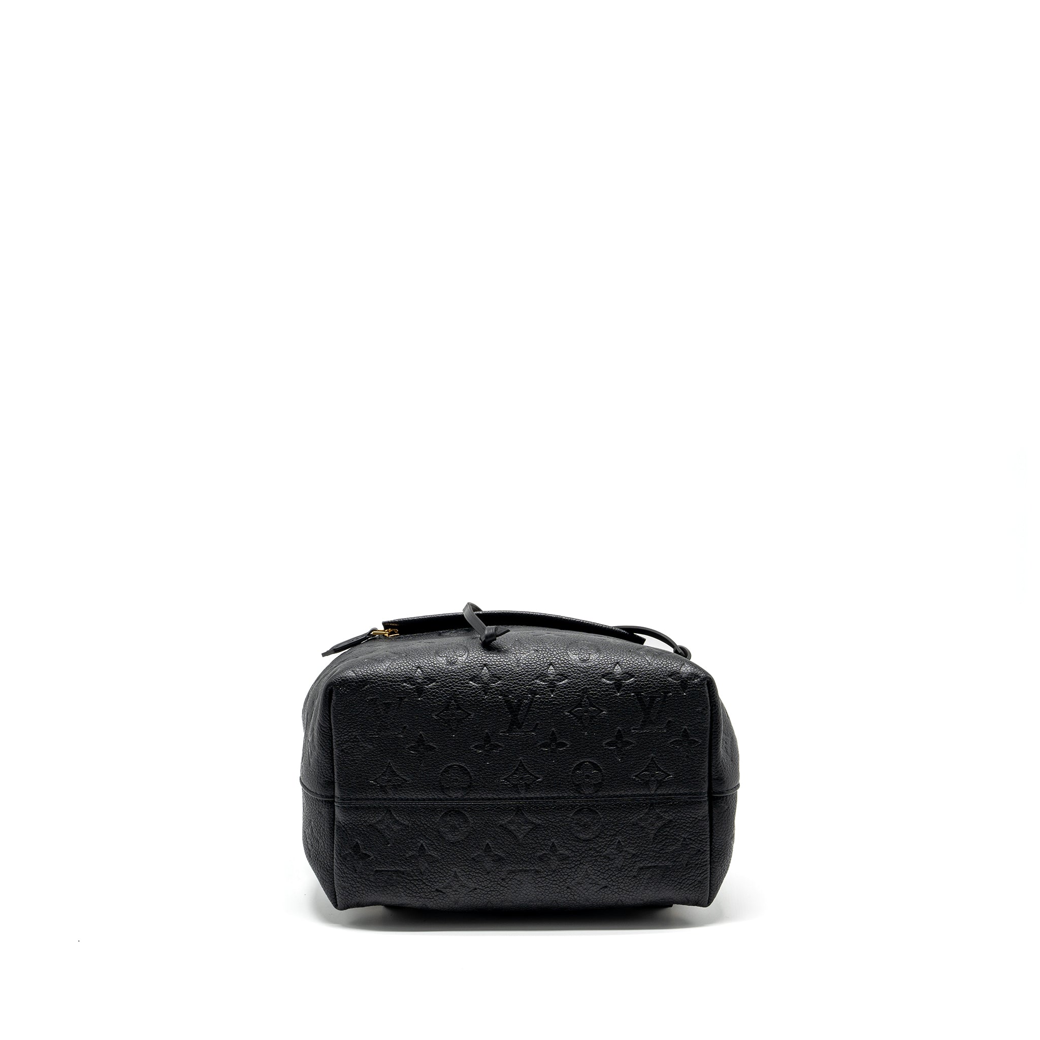 MONTSOURIS PM BACKPACK MONOGRAM EMPREINTE BLACK GHW