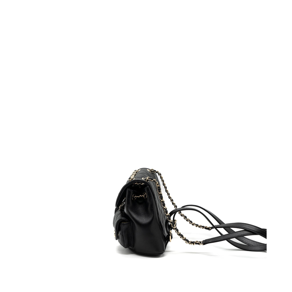 23A MINI TRIPLE PACK BACKPACK CALFSKIN BLACK LGHW (MICROCHIP )