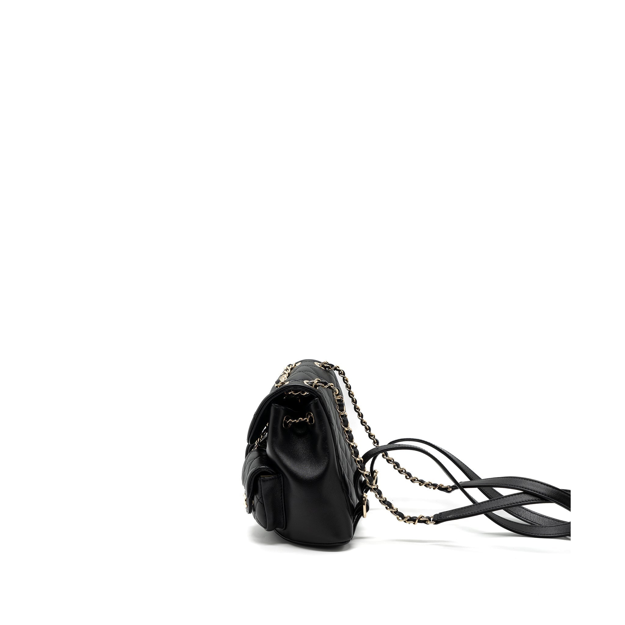 23A MINI TRIPLE PACK BACKPACK CALFSKIN BLACK LGHW (MICROCHIP )