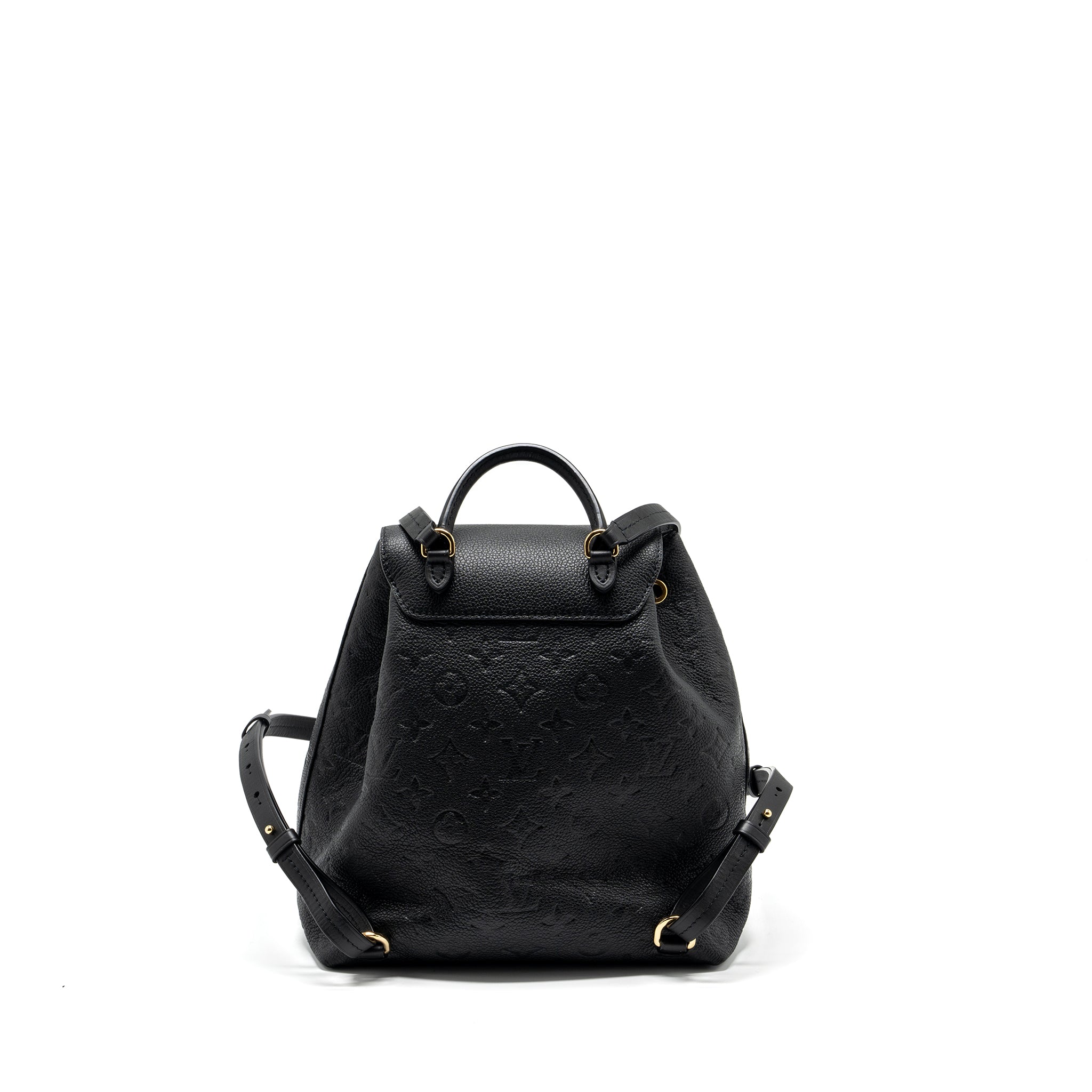 MONTSOURIS PM BACKPACK MONOGRAM EMPREINTE BLACK GHW