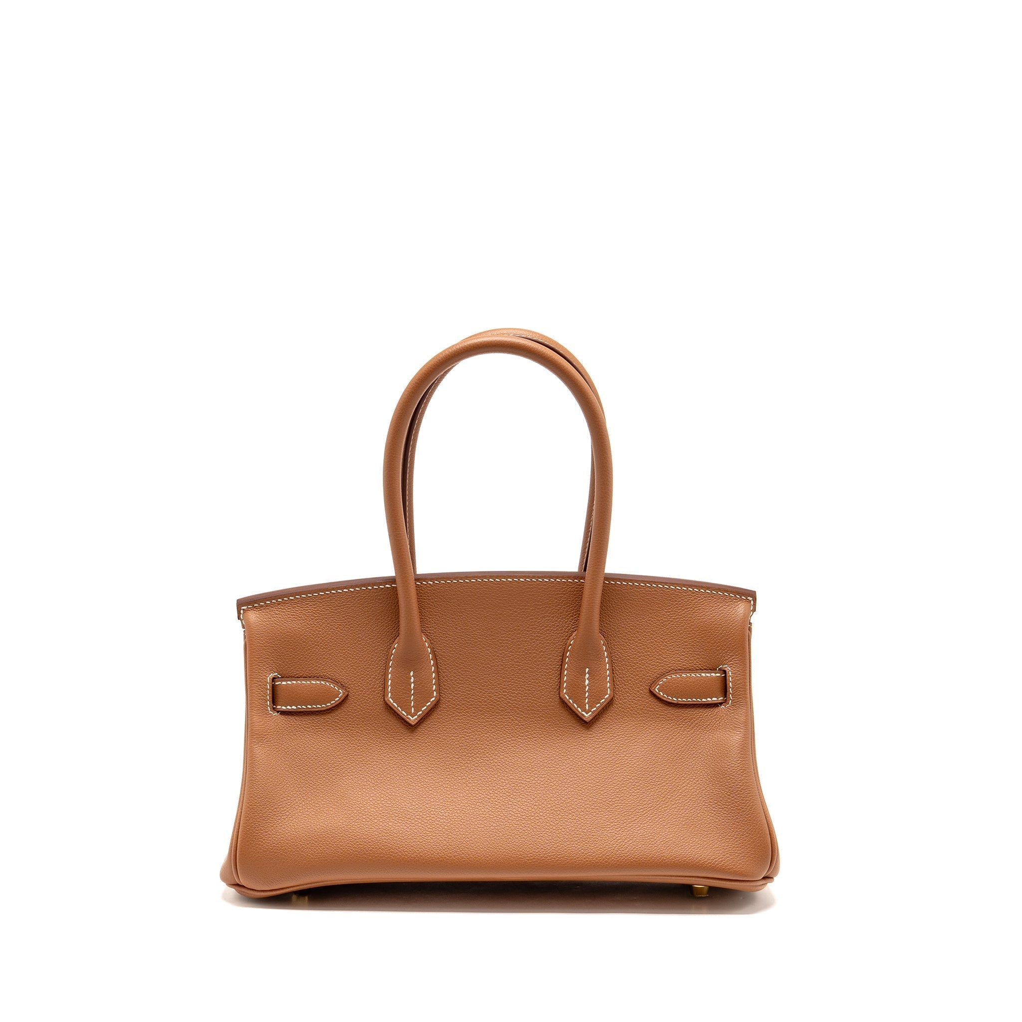 HERMES SHOULDER BIRKIN EVERCOLOR GOLD GHW