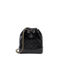 SMALL GABRIELLE BACKPACK AGED CALFSKIN BLACK MULTICOLOUR COLOUR HARDWARE (MICROCHIP)