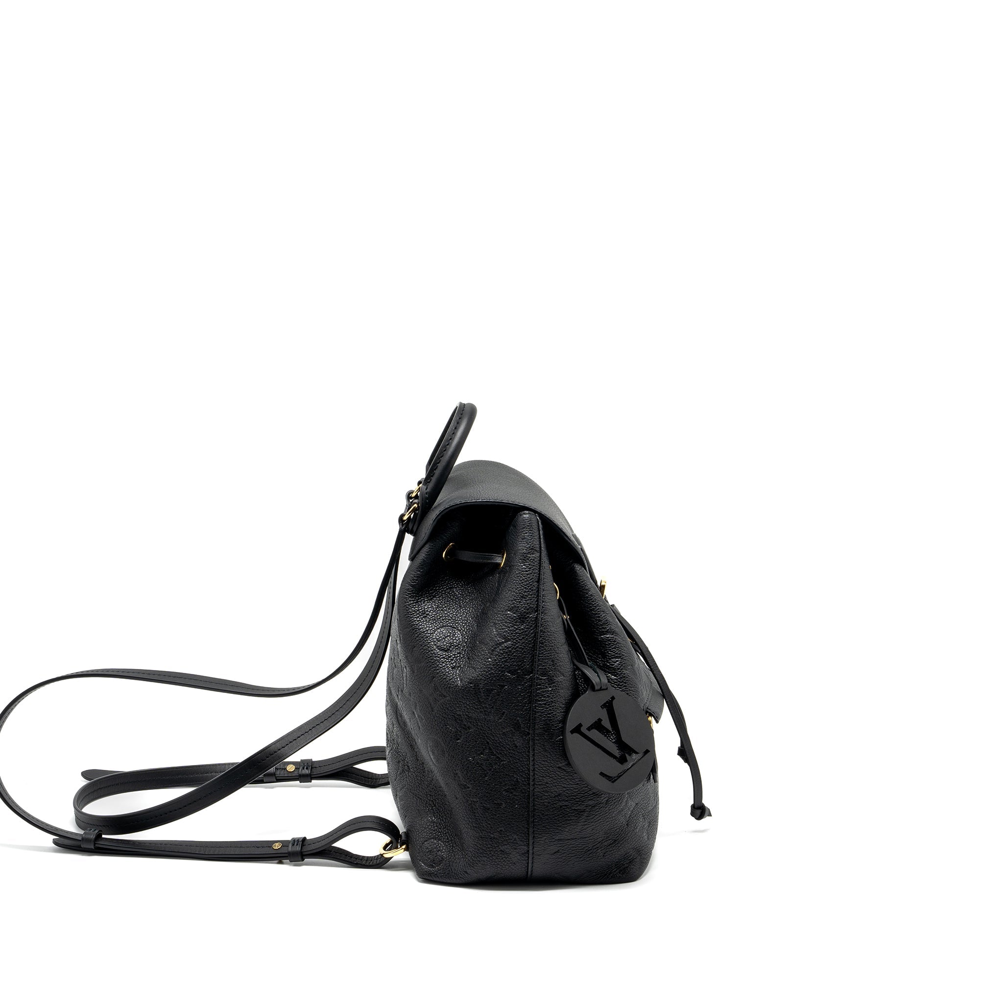 MONTSOURIS PM BACKPACK MONOGRAM EMPREINTE BLACK GHW
