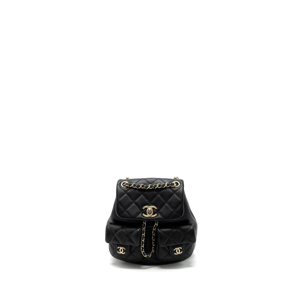 23A MINI TRIPLE PACK BACKPACK CALFSKIN BLACK LGHW (MICROCHIP )