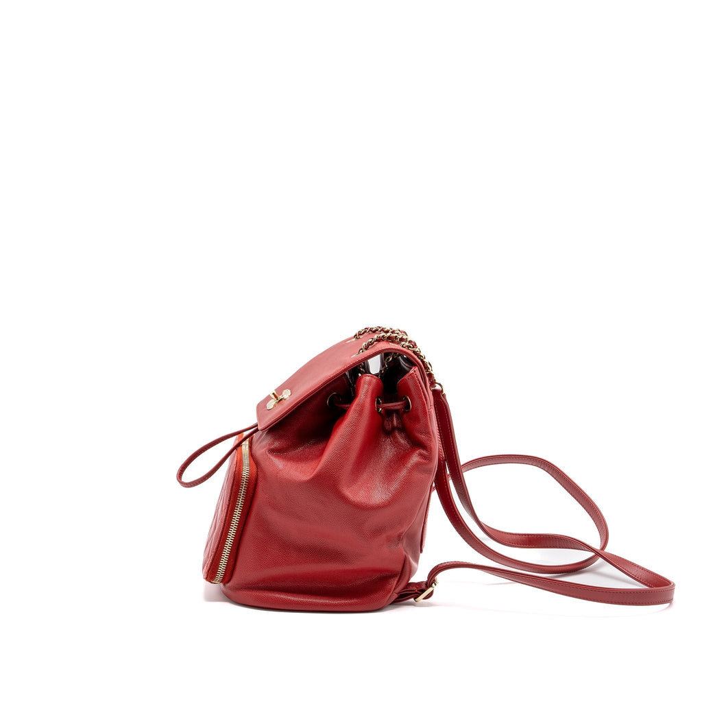 AFFINITY BACKPACK CAVIAR RED GHW