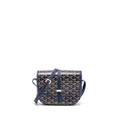 BELVEDERE PM MESSENGER BAG GOYARDINE CANVAS/CALFSKIN NAVY SHW