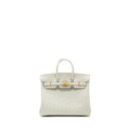 HERMES BIRKIN 25 OSTRICH GRIS PERLE GHW