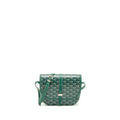 BELVEDERE PM MESSENGER BAG GOYARDLINE CANVAS GREEN SHW