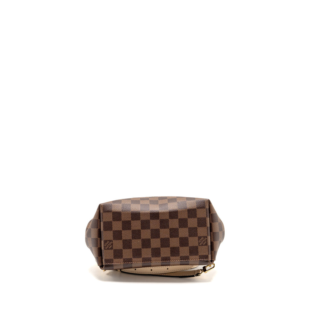 CLAPTON BACKPACK DAMIER EBENE CANVAS/LEATHER LIGHT PINK GHW