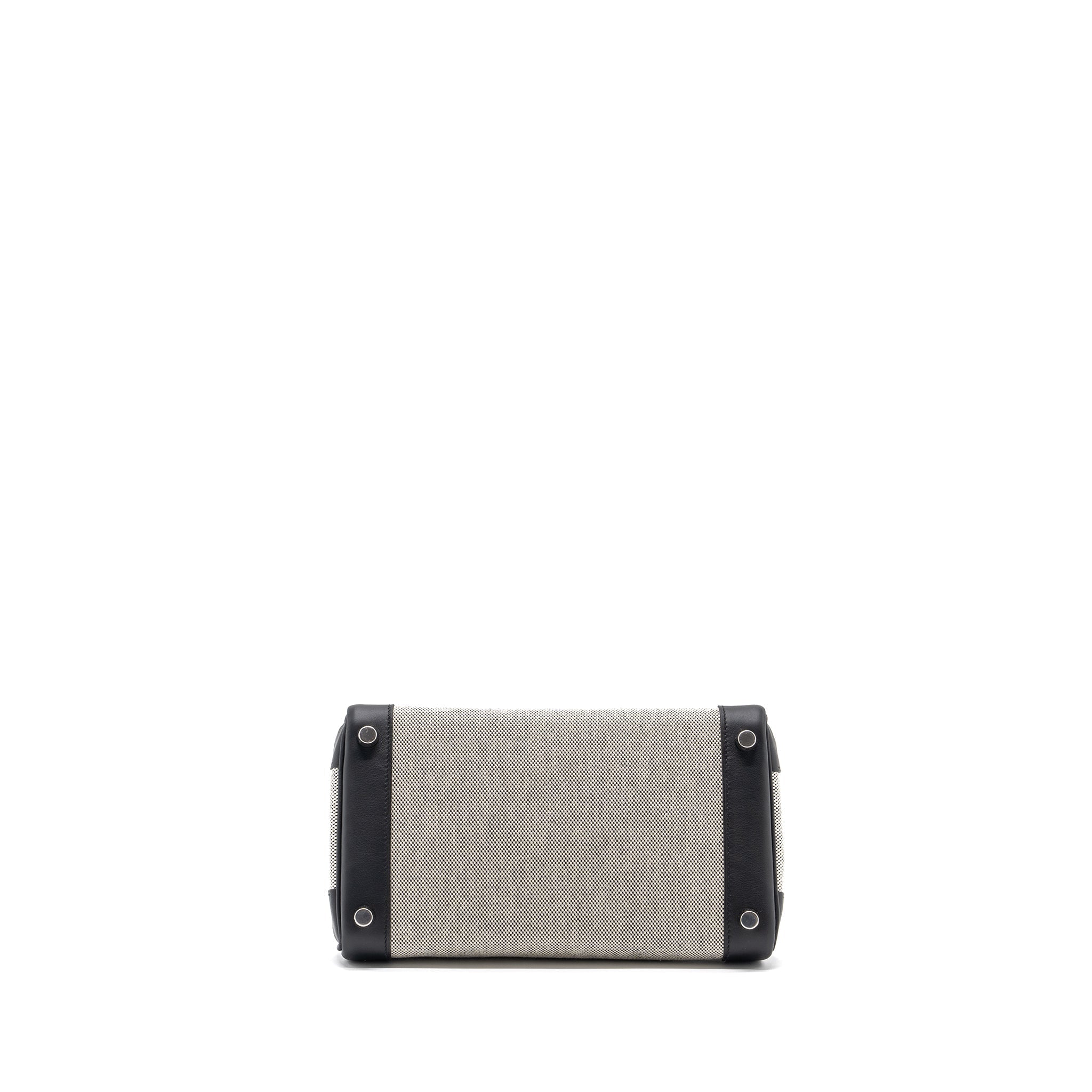 HERMES BIRKIN 25 TOILE SWIFT/CANVAS BLACK SHW