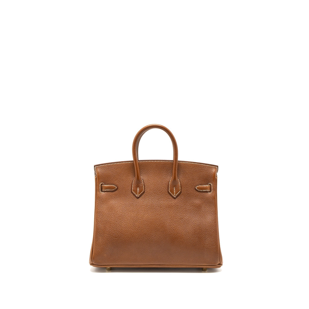 HERMES BIRKIN 25 BARENIA FAUBOURG 34 FAUVE GHW