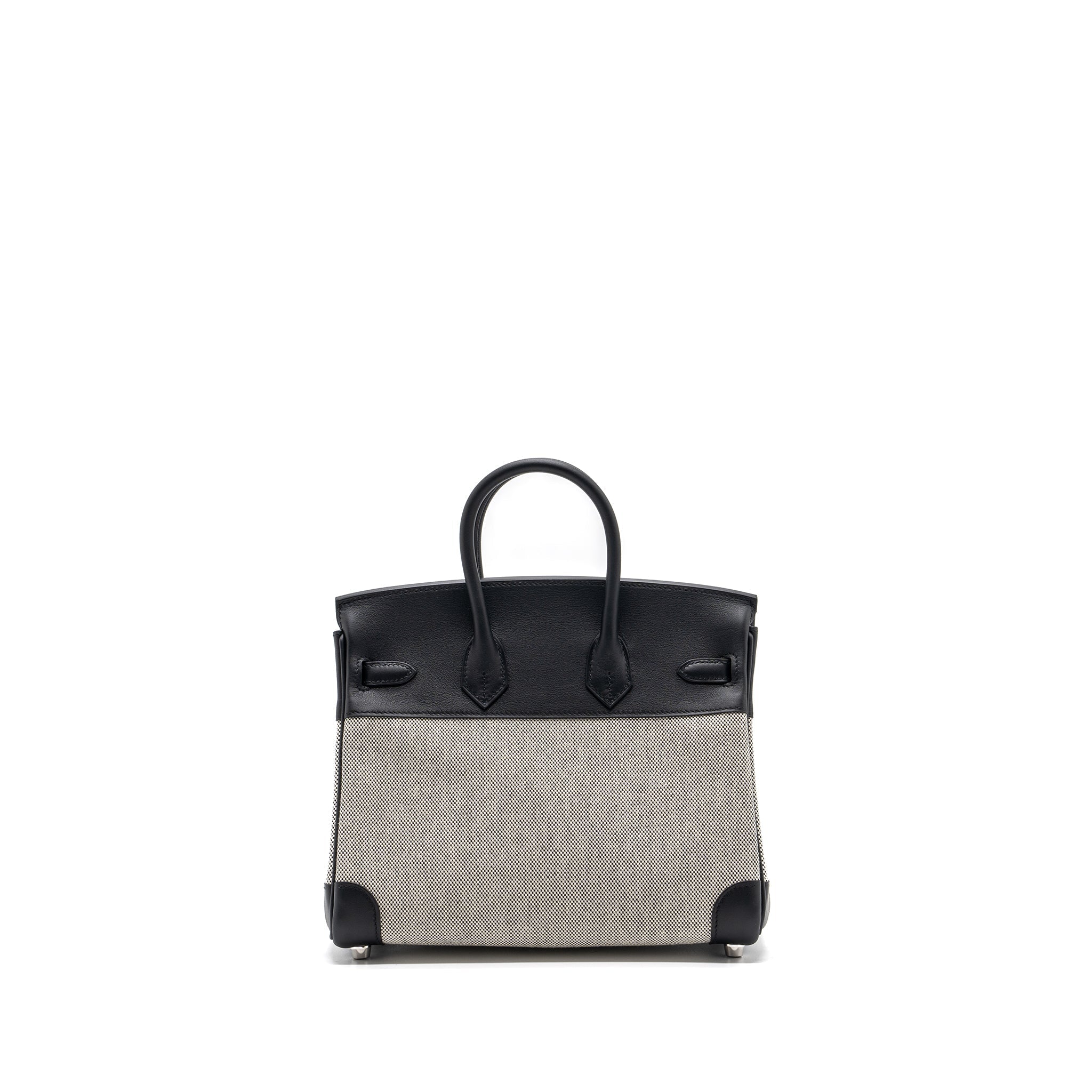 HERMES BIRKIN 25 TOILE SWIFT/CANVAS BLACK SHW