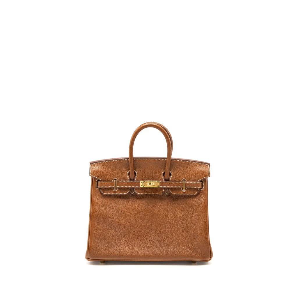 HERMES BIRKIN 25 BARENIA FAUBOURG 34 FAUVE GHW