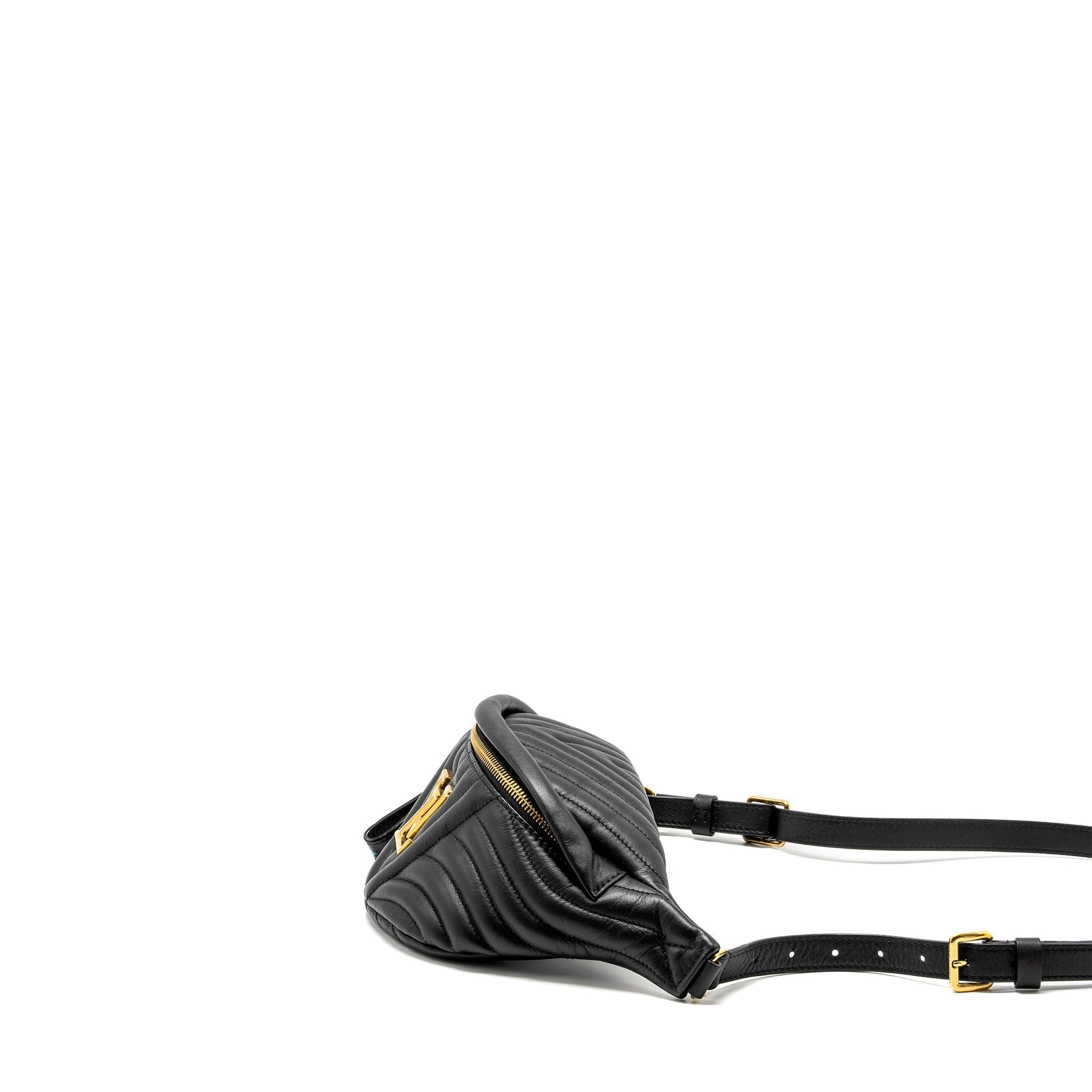 NEW WAVE BUMBAG CALFSKIN BLACK GHW